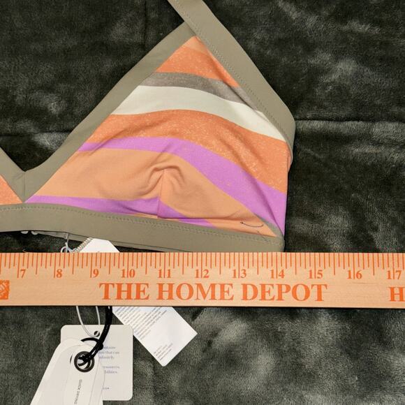 PrAna Sunset Scene Swim Bikini Top Womens Medium Multicolor UPF50 Protection NWT - Picture 8 of 9